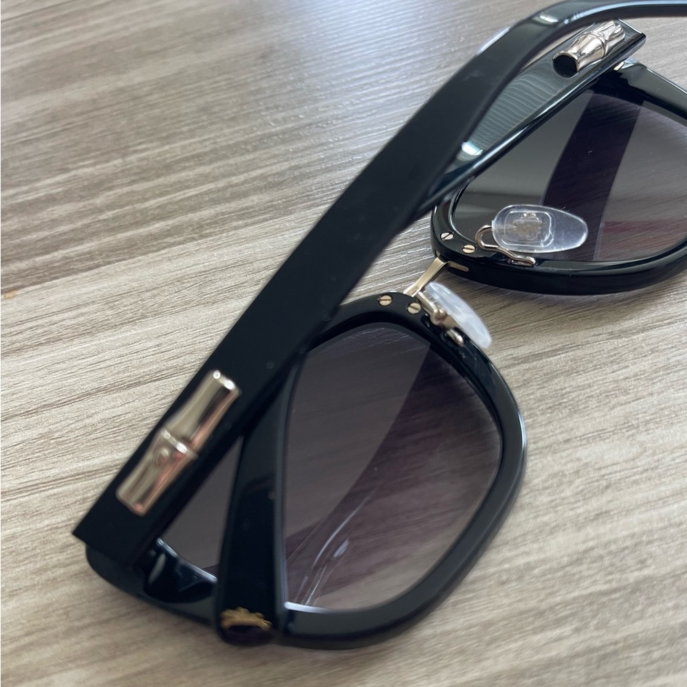 Longchamp Black 53mm Gradient Rectangle Sunglasses - image 7